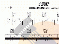 [高清]安河橋吉他譜_簡單版_G調指法