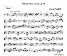 40首小提琴初級技巧練習曲之17