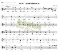SHOUT THE GLAD TIDINGS