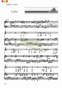 Lydia 歌曲類 鋼琴伴奏譜