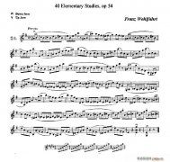 40首小提琴初級技巧練習曲之24