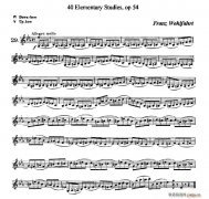 40首小提琴初級技巧練習曲之29