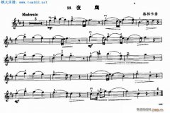 夜鷹 免費小提琴_五線譜