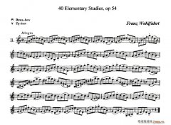 40首小提琴初級技巧練習曲之11