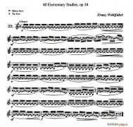 40首小提琴初級技巧練習曲之22
