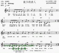 故鄉的親人[電子琴譜]