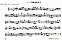 d小調音階練習小提琴譜
