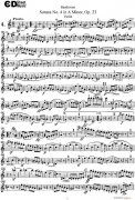 Violin Sonata No 4 in A Minor Op 23小提琴譜