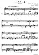 Etude in E major Op 10 No 3小提琴譜（小提琴吉它二重