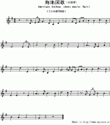 海地國歌鋼琴譜（Ameriacn Anthem sheet music：Haiti）